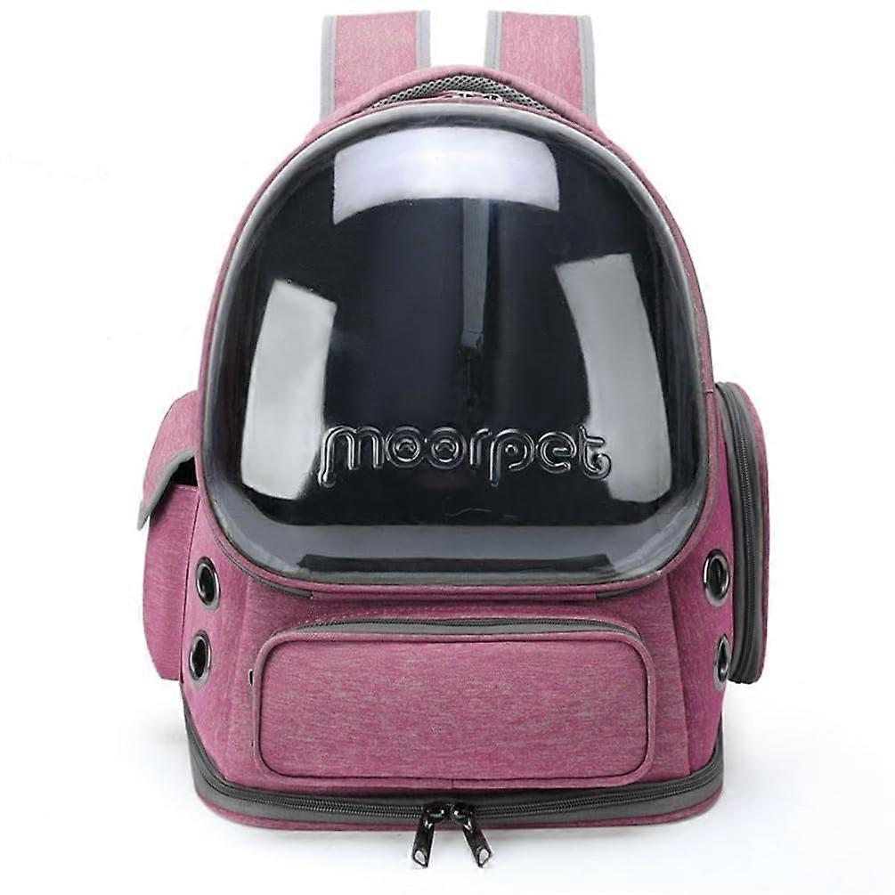 Pet Carrier Backpack with Breathable Cabin Design for Brompton and Dahon Folding Bikes Pink