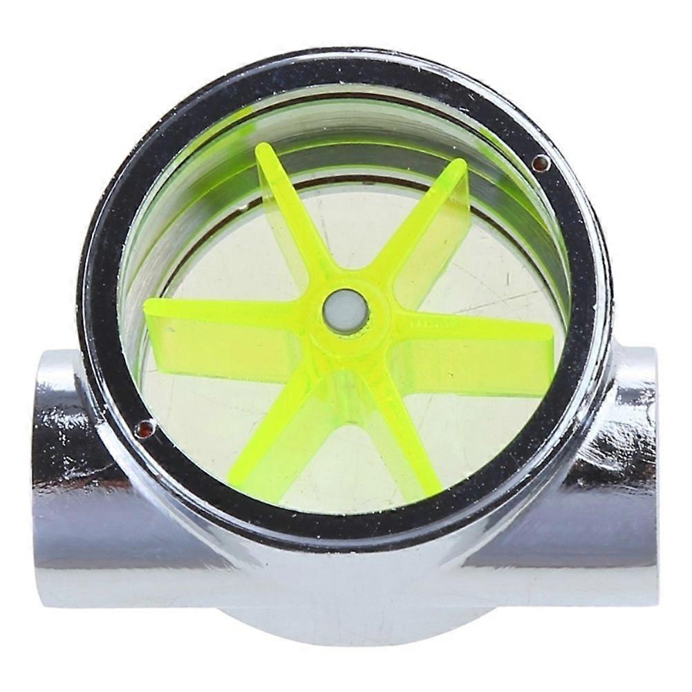 Flow Meter for Plumbing - 1/4" G1/4 Thread, 12.9mm Outer Diameter, Metal Flow Meter