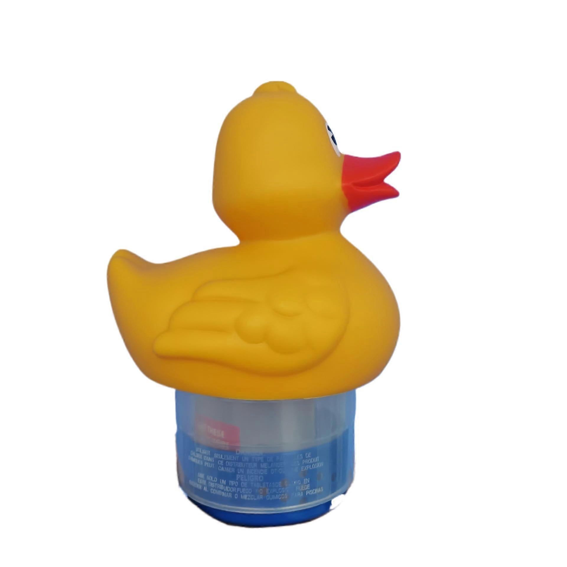 Duck Shaped Floating Pool Chlorine Dispenser with Large Capacity and Adjustable Flow for Pools and Spas