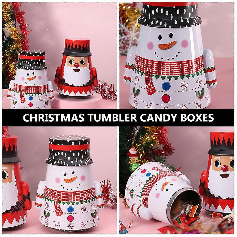 Packaging Boxes Tumbler Candy Boxes Festive Events 13X13CM White 2Pcs