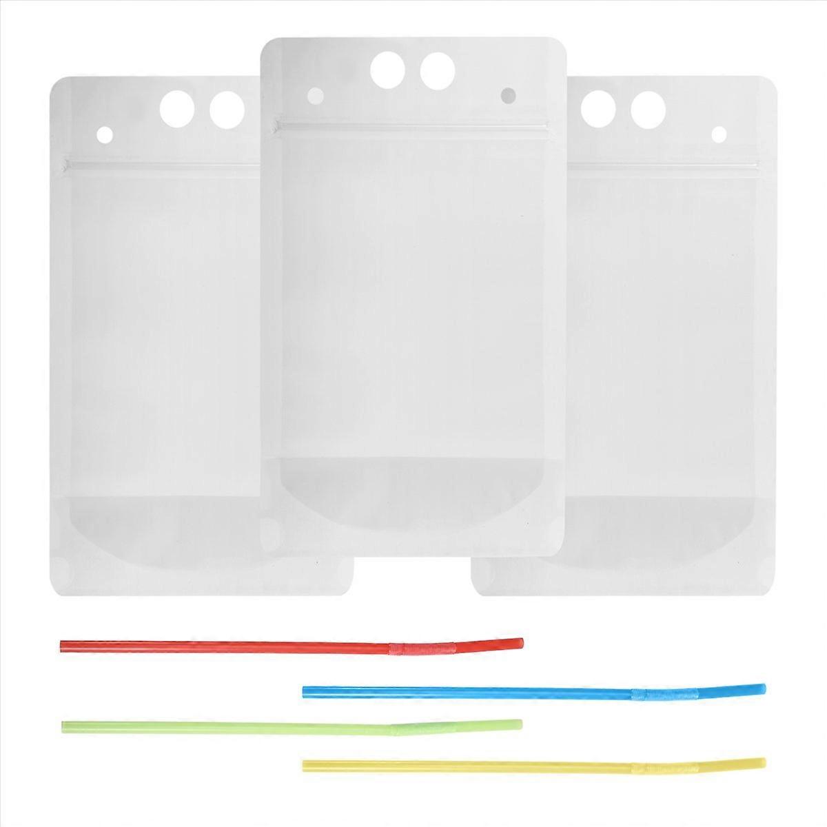 100PCS 500ML Stand-up Frosted Plastic Bag