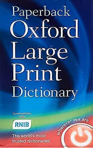 Paperback Oxford Large Print Dictionary [Large Print]