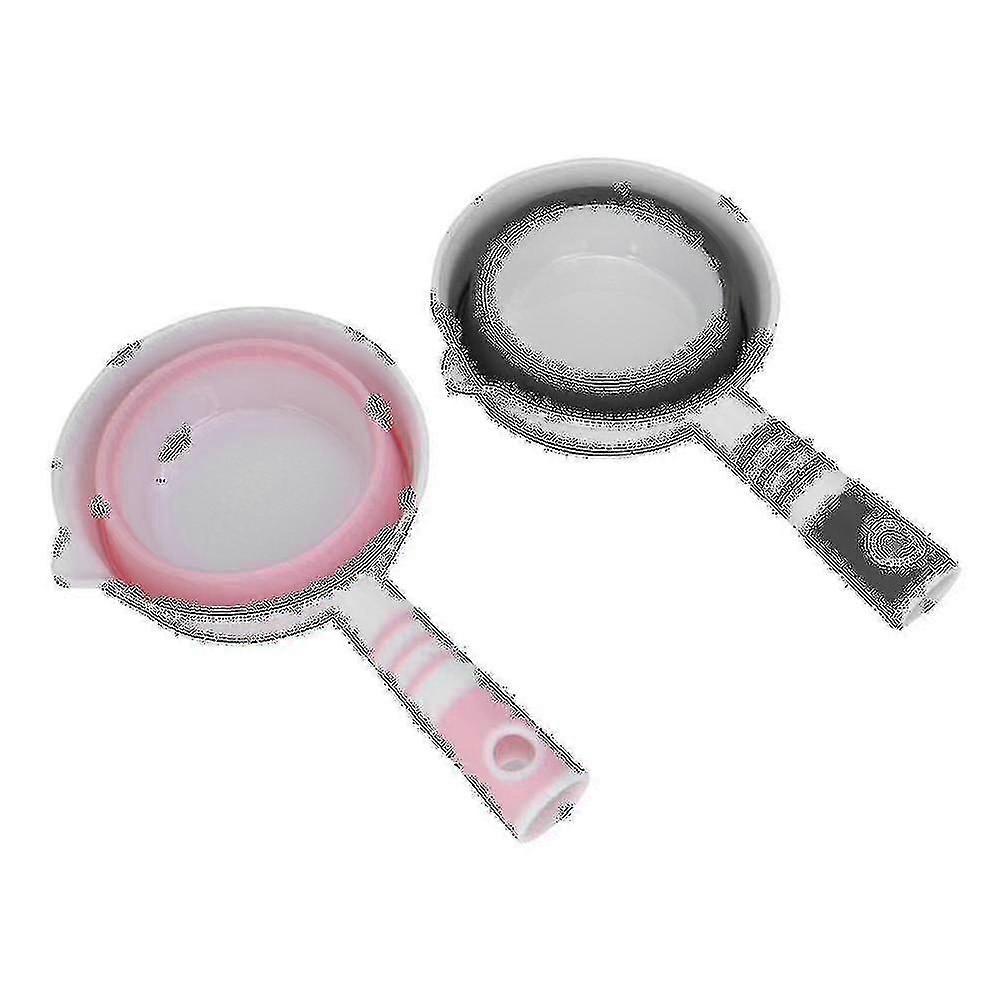 2 Pack Collapsible Water Ladle, Foldable Bath Scoop, Space Saving