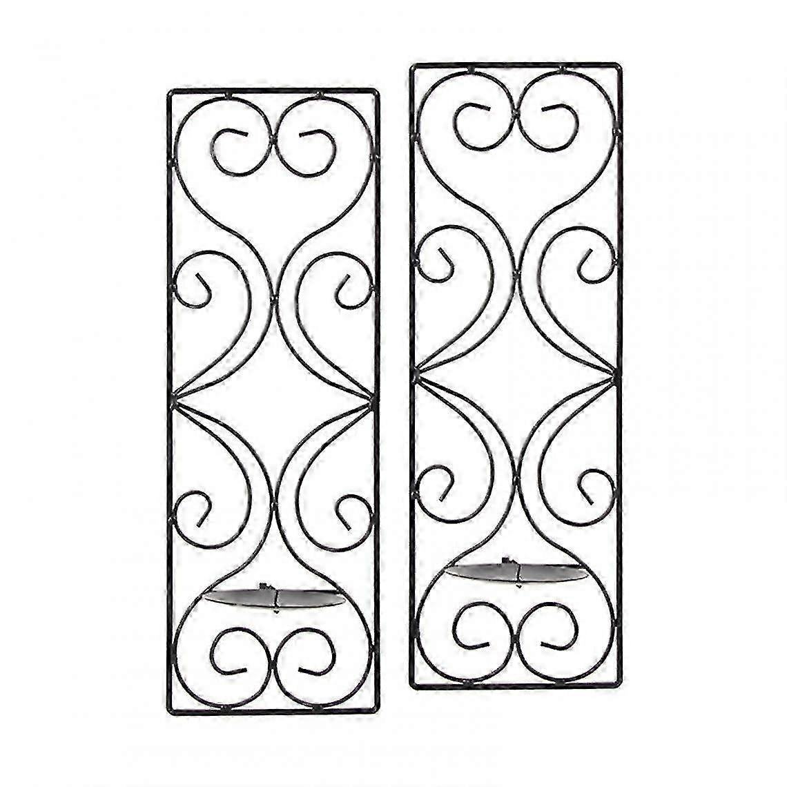 Wall Sconce 2 Set Metal Wall Decor