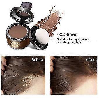 Pó de linha de cabelo 4g Raiz preta Cover Up Natural Instantâneo à prova d'água Linha fina Sombra em pó Corretivo de cabelo Cobertura Preto