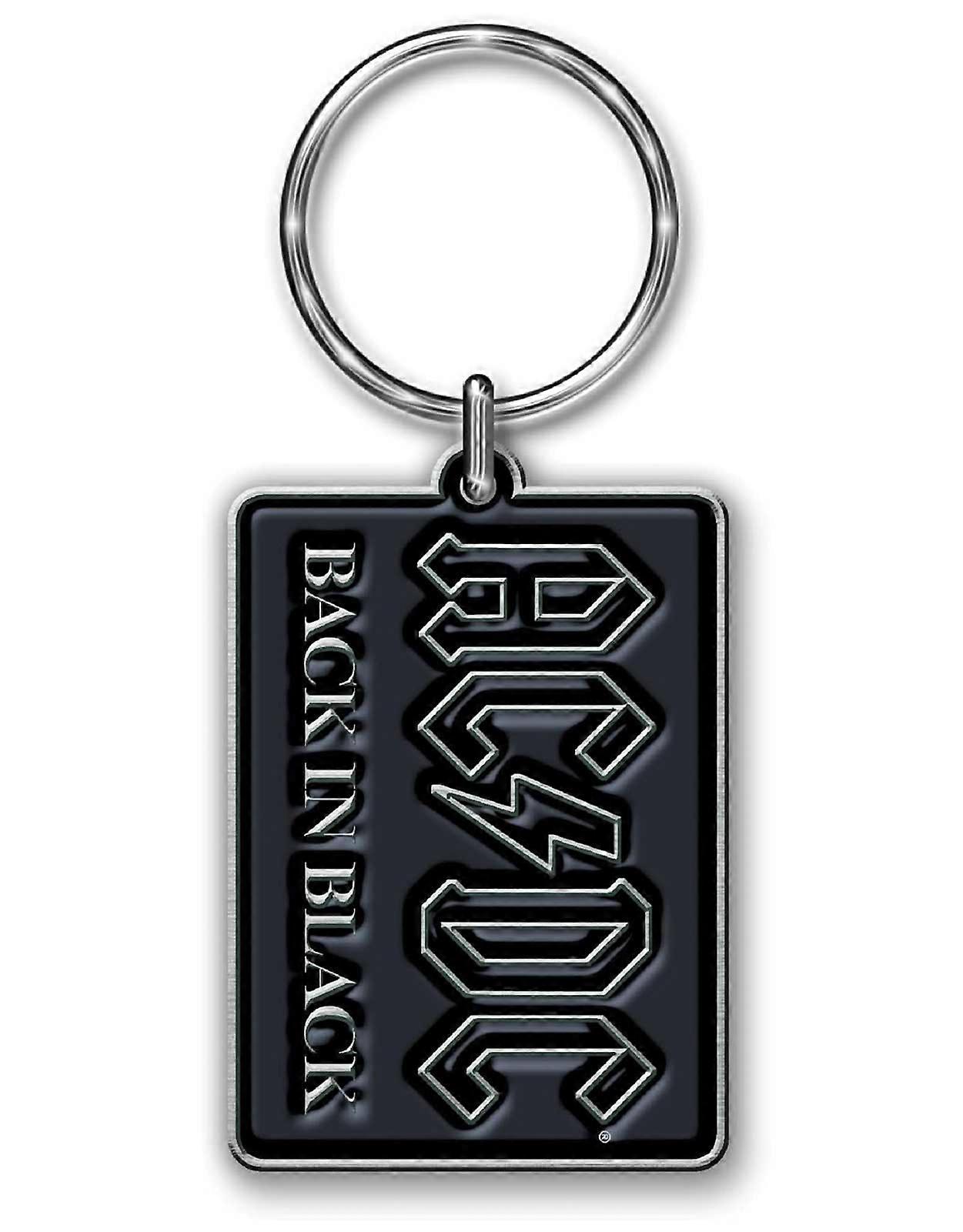 AC/DC Keyring Back In Black Keychain