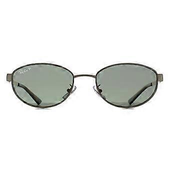 Okulary przeciwsłoneczne Ray-Ban RB3774D 001/9A Arista Gold Dark Green Polarized