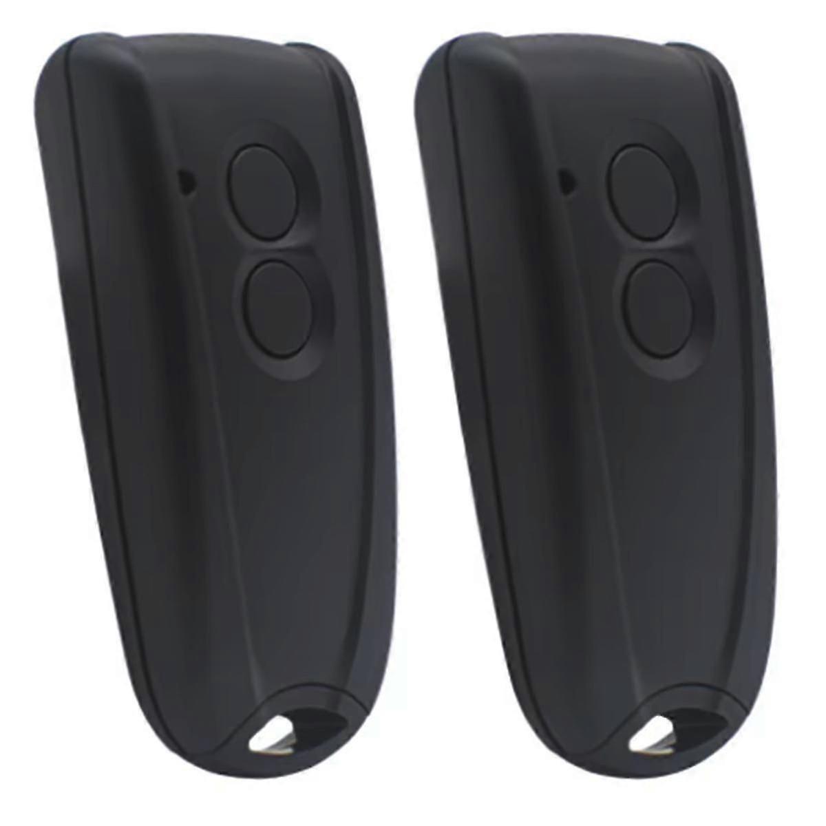 2 Button Garage Door Remote, 433MHz Fixed Code Duplicator, Wireless Rolling Door Key, Compatible with RSE2 RSC2, 2 Pack