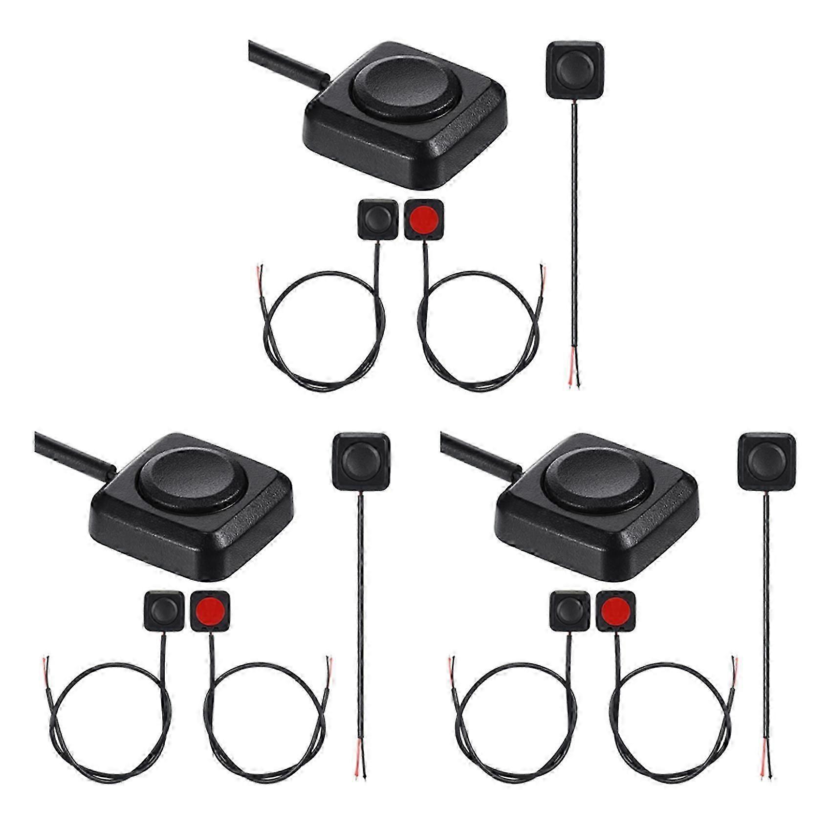 12 Pcs Momentary Switch Momentary Push Button ON Off Switch 12V 24V Surface Mount Mini Button Switch