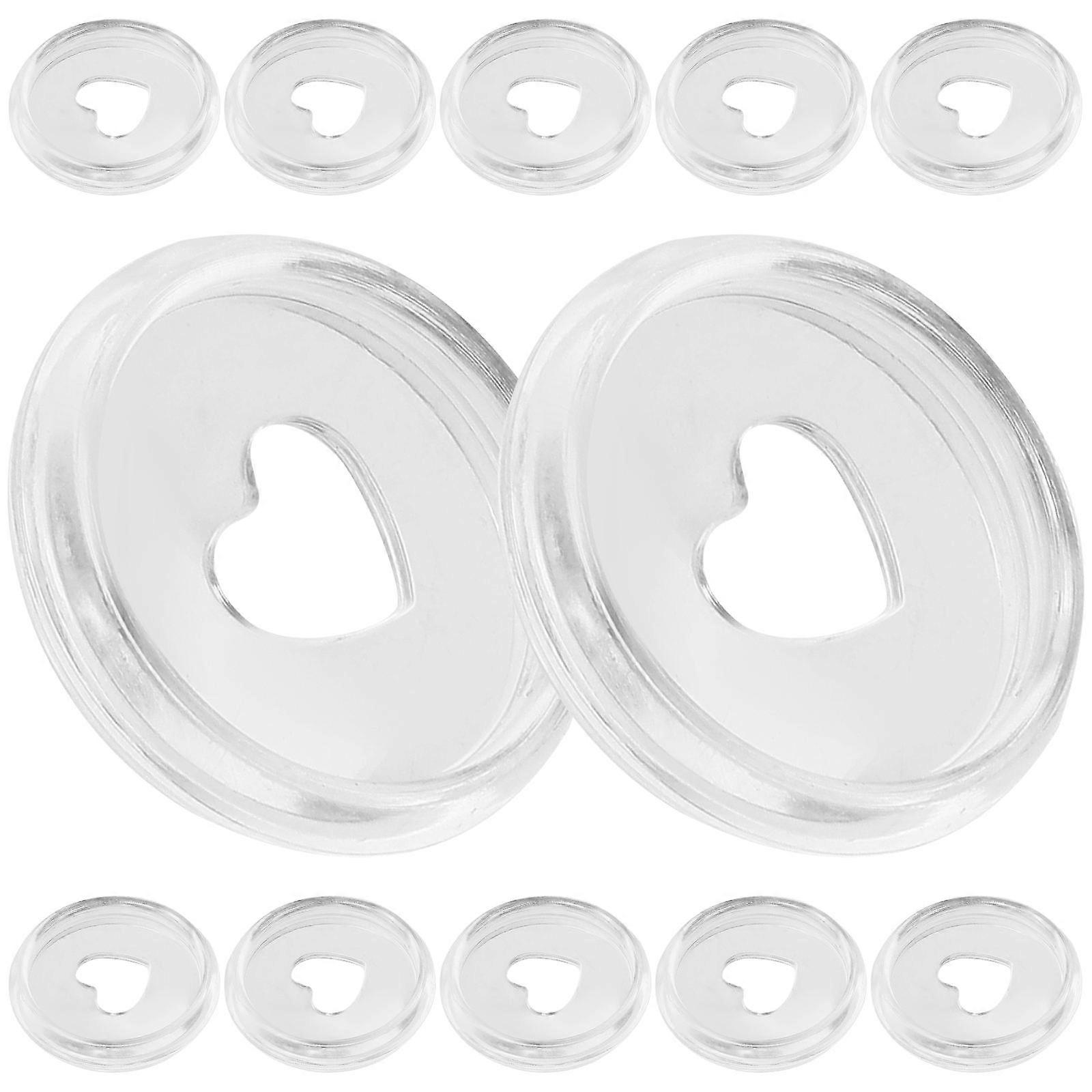 Transparent Binder Discs ABS Discbound Discs for Planner 30Pcs Kit