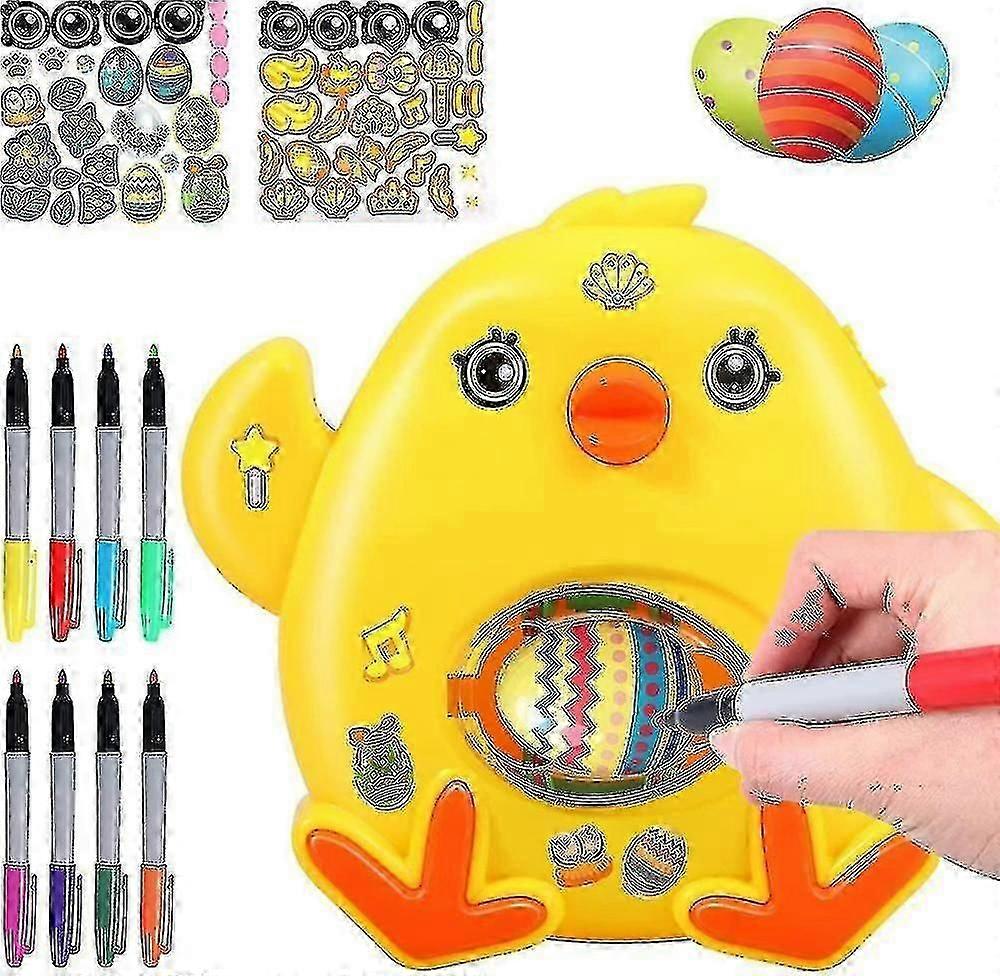 DIY Easter Egg Decorating Machine with Spinner and Drying Function