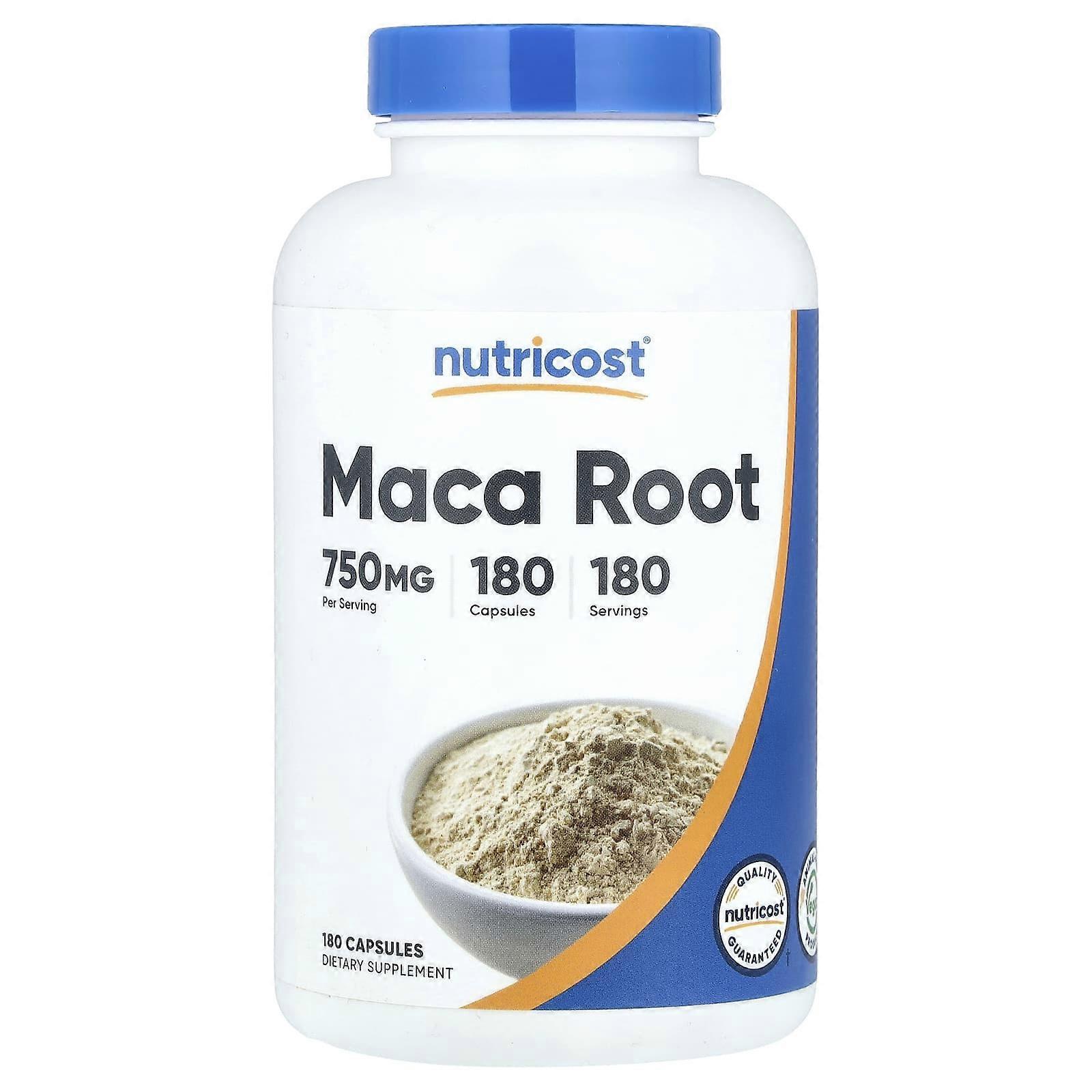 Nutricost, Maca Root, 750 mg, 180 Capsules, 2-Pack