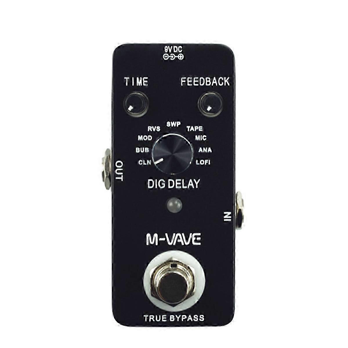 DIG DELAY Pedal Guitar Effect Pedal with 9 Delay Effects