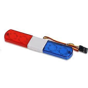 Flash Alarm Lamp for 1/10 RC D12 HSP,Traxs Axial Car,115mm,Red & Blue