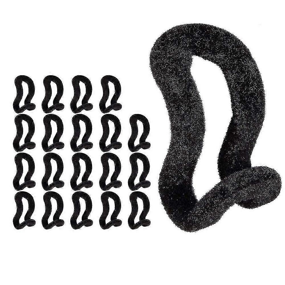 40pcs Flocking Mini Hanger Non-slip And Space-saving Stacking Hooks