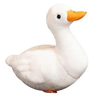 Cartoon Plush Toy Realistic Duck Doll  25cm Stuffed White Animal Plushie with Orange Beak and Feet, Soft Cute Plush Doll for Kids Room, Sofa, and Bedt