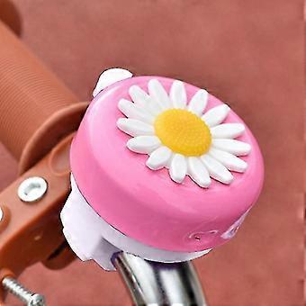 Rosa Kinder-Fahrradklingel mit Kunststoff-Blumenlenker-Fahrradklingel für Mädchen und Jungen
