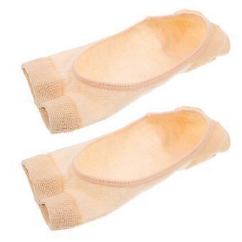 1 Pair Summer Shallow Mouth Two-toed Socks Open-back Open-toe Yoga Socks