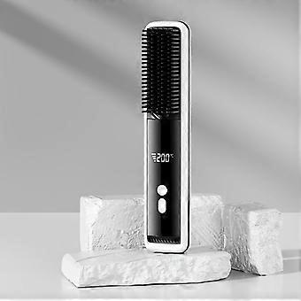 Draagbare draadloze stijltang met negatieve ionen, digitaal display, oplaadbaar via USB, lichtgewicht voor thuis en op reis, ideaal cadeau voor vrouwen