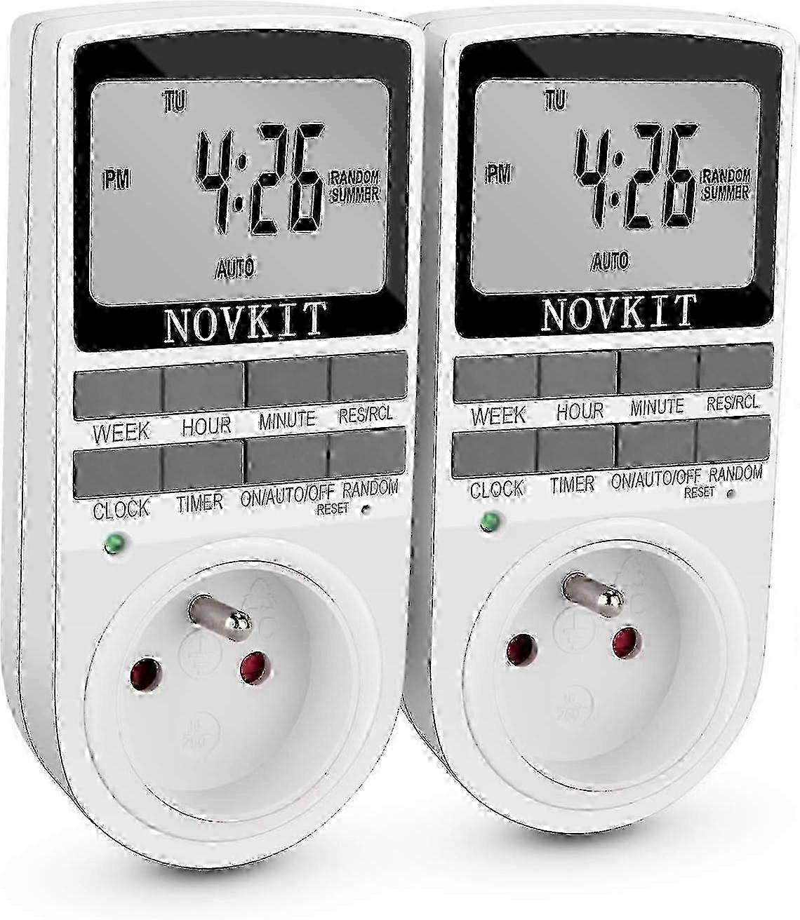 Electrical and Digital Socket Timer, Digital Socket Timer with Anti-Theft Mode and Large LCD Display SZRH