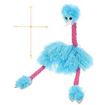 Strauße Marionette Puppe Tier Marionette Puppe Spielzeug Interaktives Plüschtier für Kinder