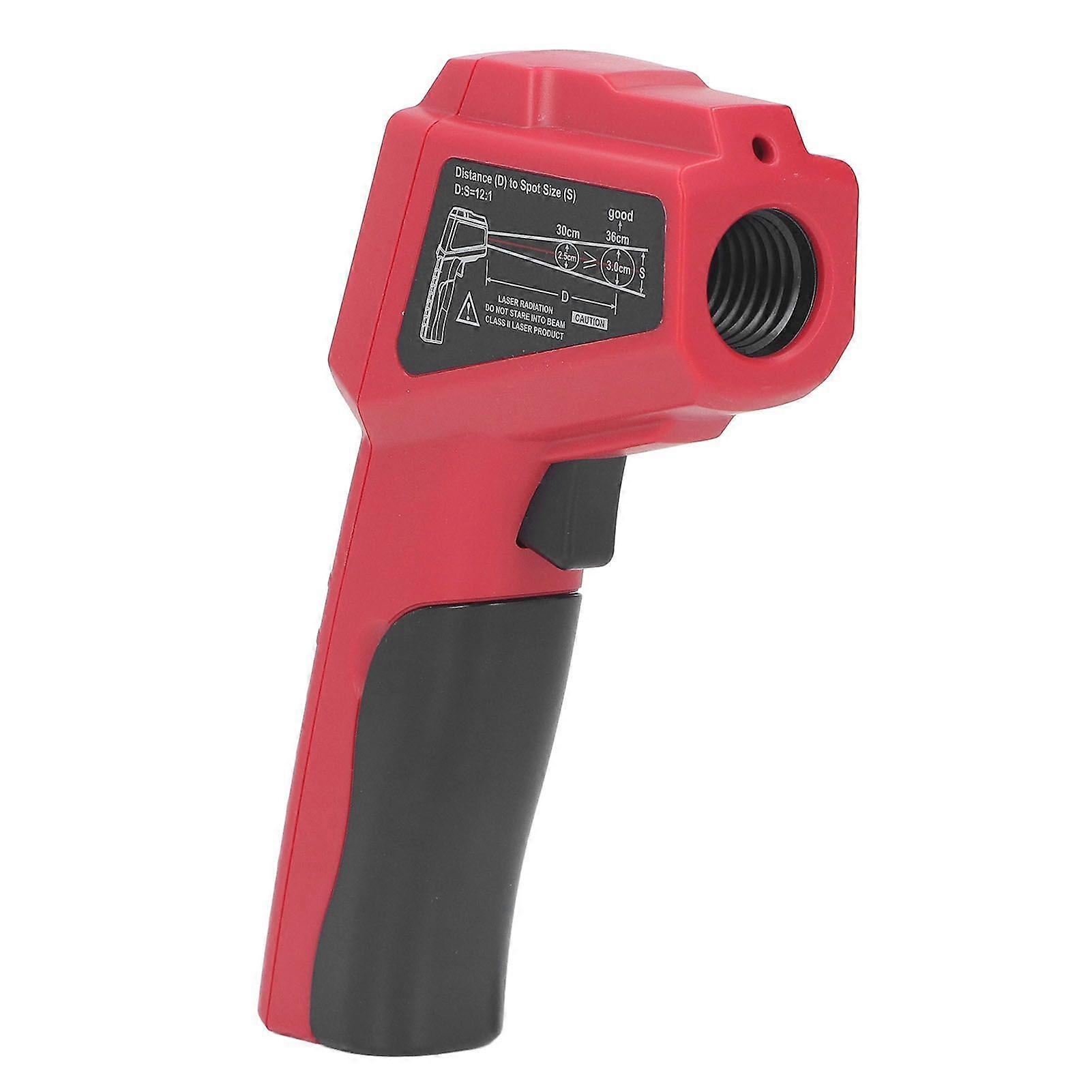 Infrared Thermometer Backlit LCD Light Indicator No Contact Temperature Meter for Engine Refrigerator