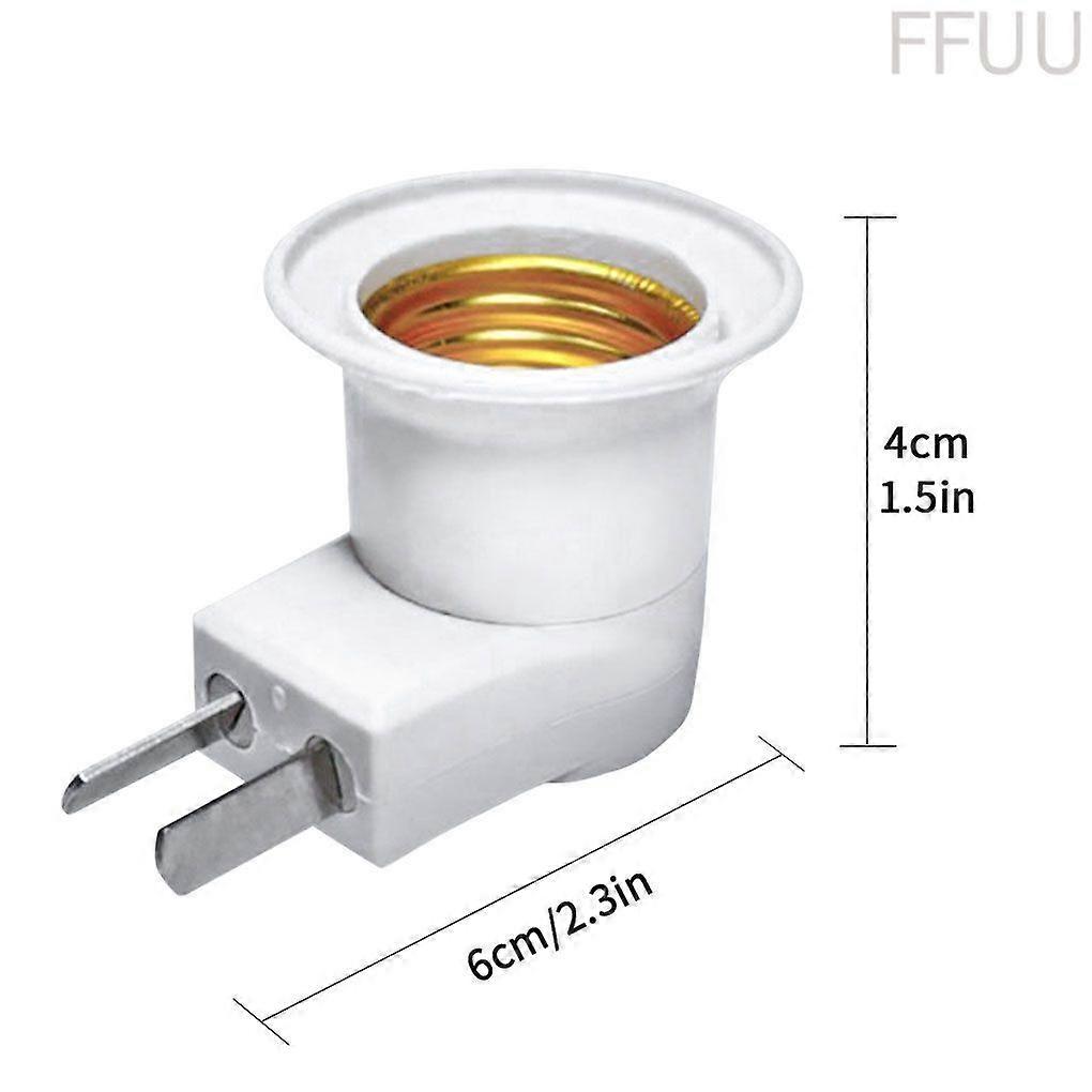 E27 LED threaded bulb adapter plastic replacement lamp holder with switch US standard plug