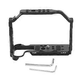 Aluminum Alloy Camera Cage Filmmaking Rig Quick Mount With 1/4 3/8 Screw Holes Cold Shoes For R10 Camera