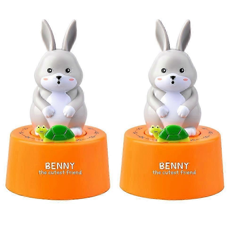 Kitchen Countdown Cartoon Animal Shape Mechanical Time Tool Student Study Exam Timing Tool Orange
