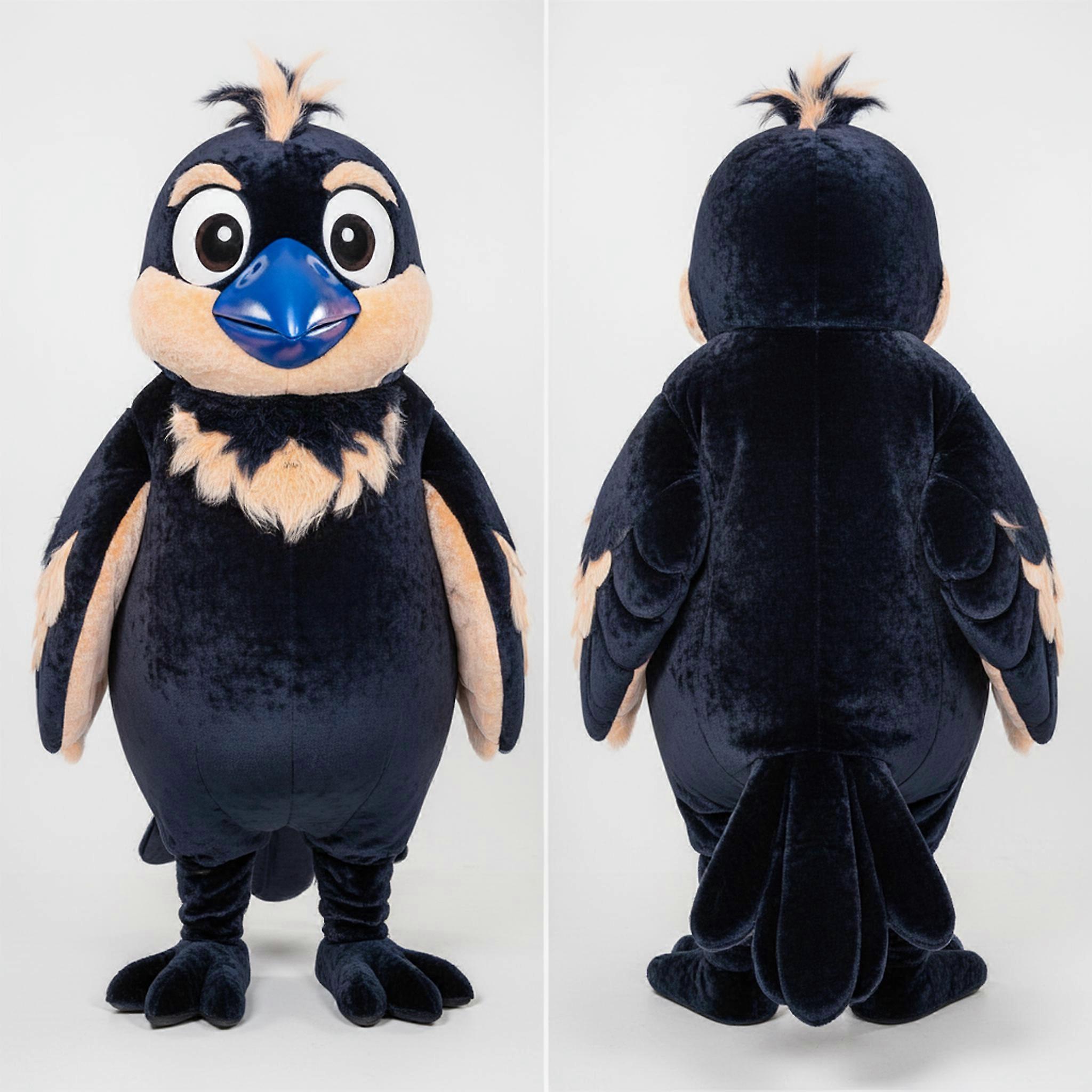 MASTICOT Ebony Sleek Blackbird Mascot