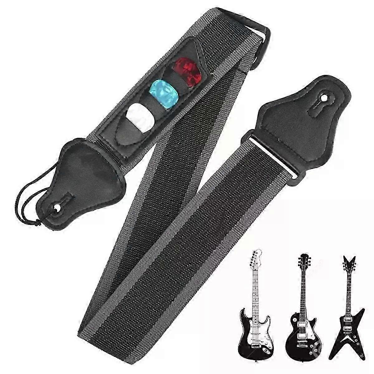 Adjustable PU Leather Guitar Strap