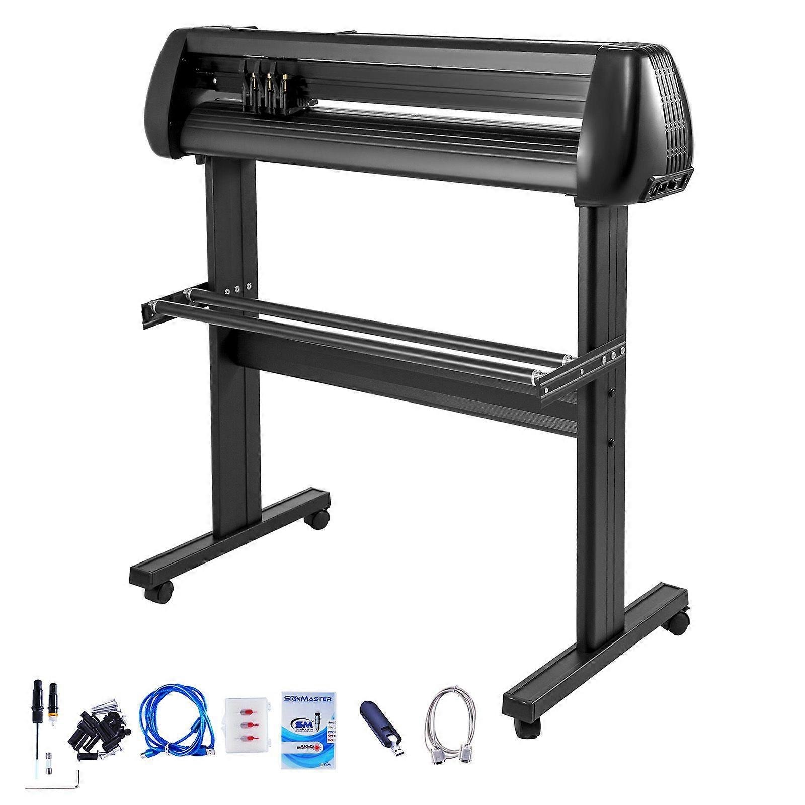 34 "Vinylskärare/plotter Skylt Skärmaskin Programvara 3 blad LCD-skärm