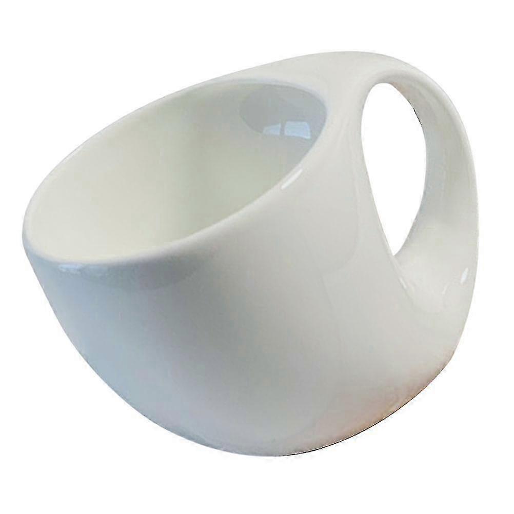 White Ceramic Coffee Latte Cup Coffee Cup compatible withHome Use