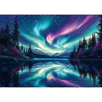 The Lake Water & The Arctic Aurora Jigsaw Puzzle Brain Teaser XI-0176