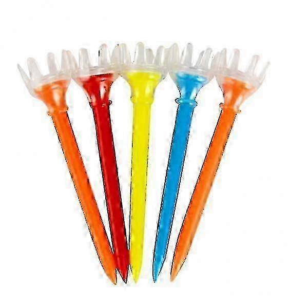 2xPremium Plastic Golf Tees Random Color Golf Accessory 7cm