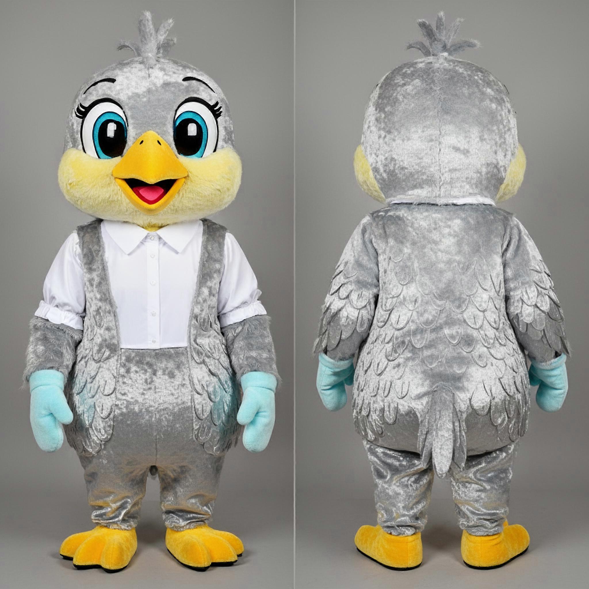 MASTICOT Silver Feathered Canary Mascot