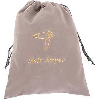 Hair Dryer Bag Drawstring Fabric Bag Pouch for Travel for Hotels and Business Trips