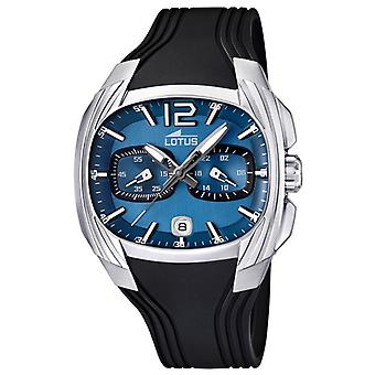 Lotus doom Quartz Analog Man Watch with Rubber Bracelet 15756/B