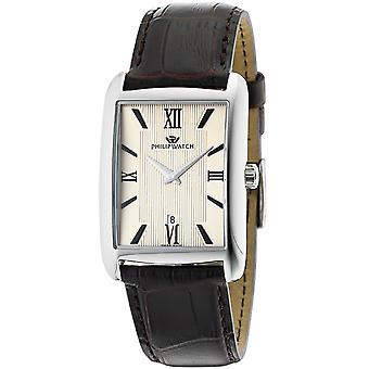 Phillip Watch Trafalgar Swiss Quartz analoge man horloge met R8251174001 Cowskin armband