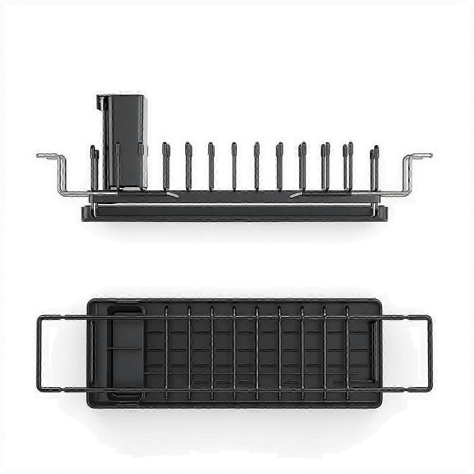 Multi Over Sink Dish Drying Rack Mini Narrow Dish Rack With Auto Drain Functionality Small Spaces@dd
