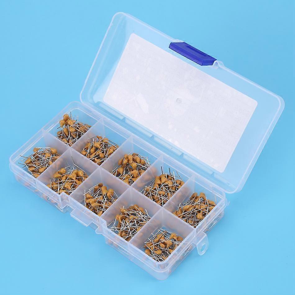 500Pcs 10 Values 10PF-680PF Monolithic Ceramic Capacitor Assorted Kit