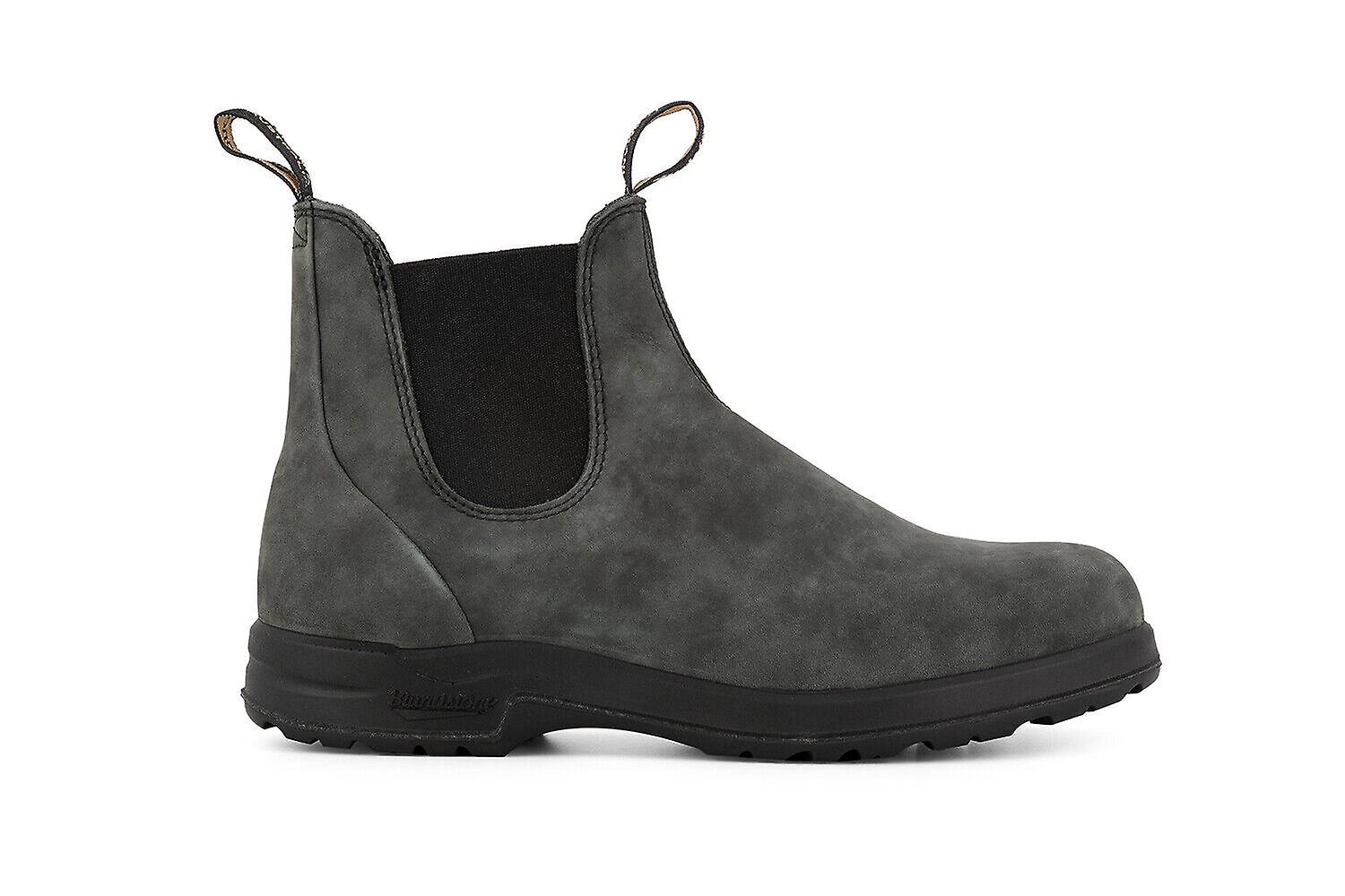 Blundstone 2055 黑色切尔西靴皮革男女同款踝靴经典地形靴