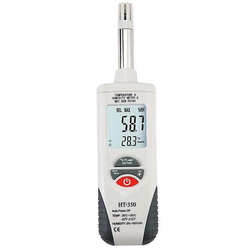 Digital Psychrometer - Handheld Backlight Temperature Humidity Meter with Dew Point and Wet Bulb Temperature