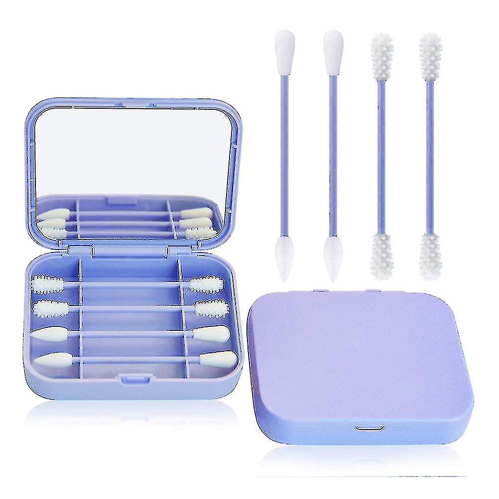 4pcs/box Reusable Swab Ear Cleaning Silic Buds Swabs With Makeup