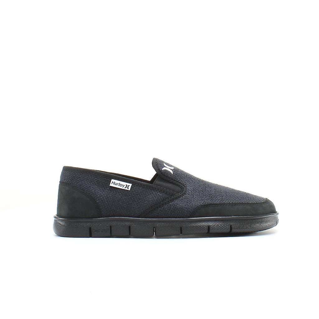 Hurley Movement Black Textile Slip On Unisex Plimsolls 10371HUR