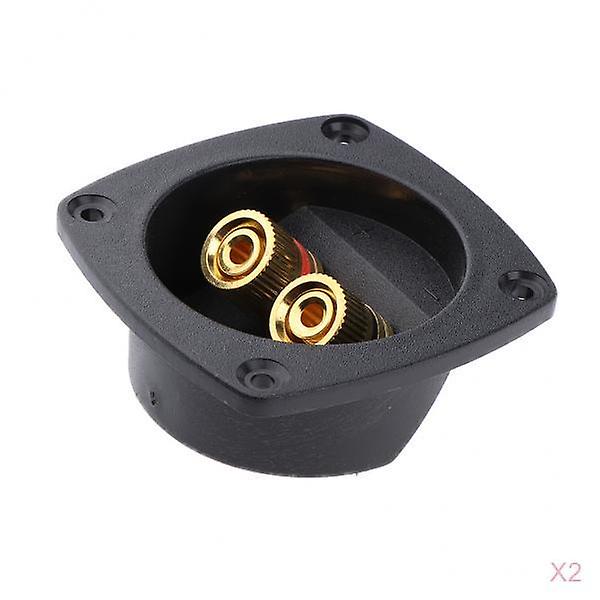 2pcs Speaker Box Terminal Round Spring Cup Connector Subwoofer Enclosure 9