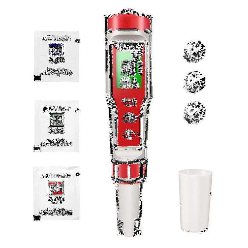 Ph Meter, 4-in-1 Digital Ph Meter With Ph/tds/ec/temp Function With For Drinking Water, Hydroponics