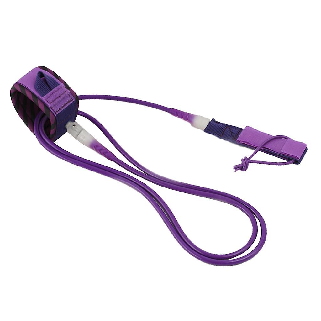 Planche de surf Leash Jambe Corde Double Inox Swivels Violet 8 pi
