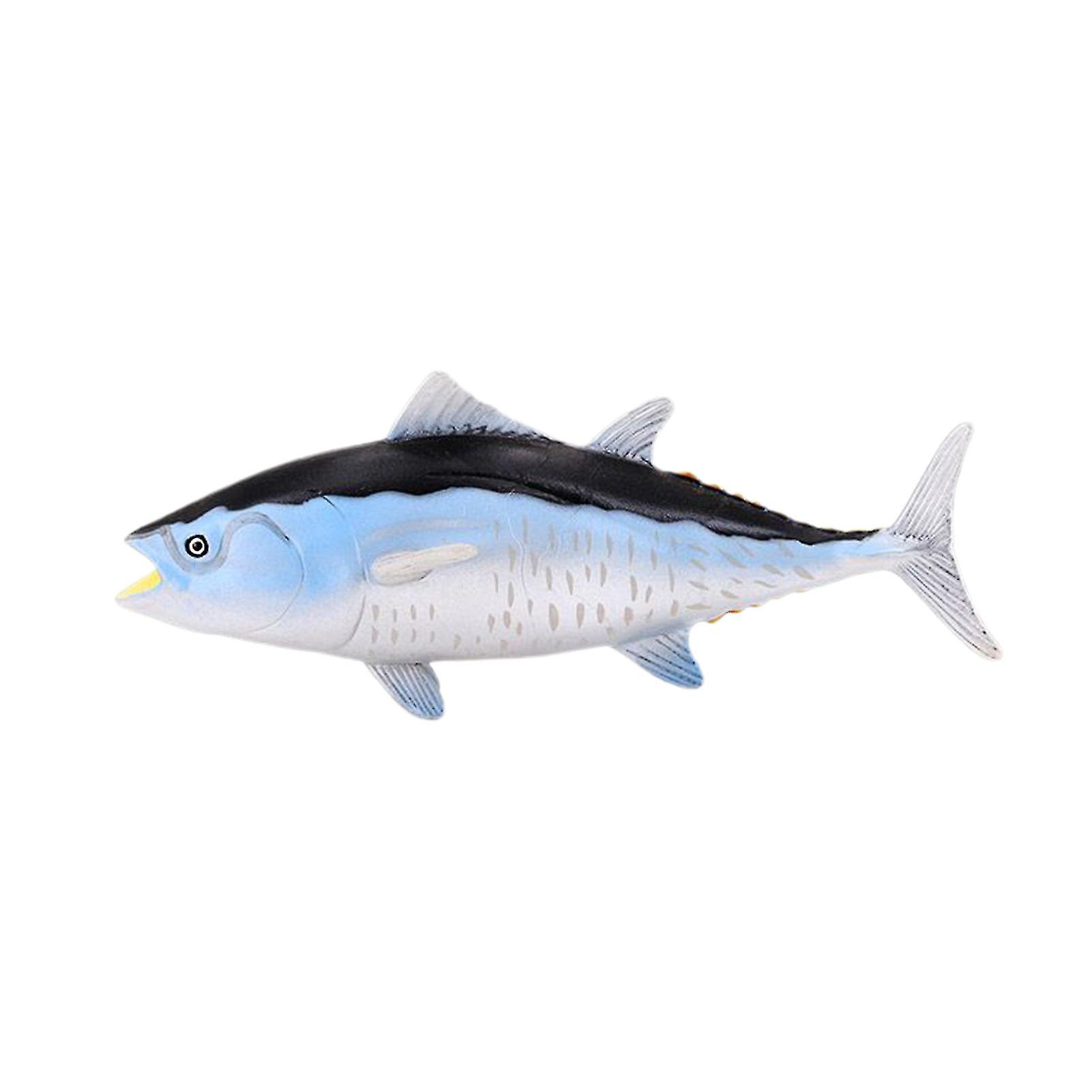 Blåfenad tonfisk figur Realistisk form Solid modell Pedagogisk leksak Simulering Marint liv Fiskfigurer Modell Leksak BarnLeksak