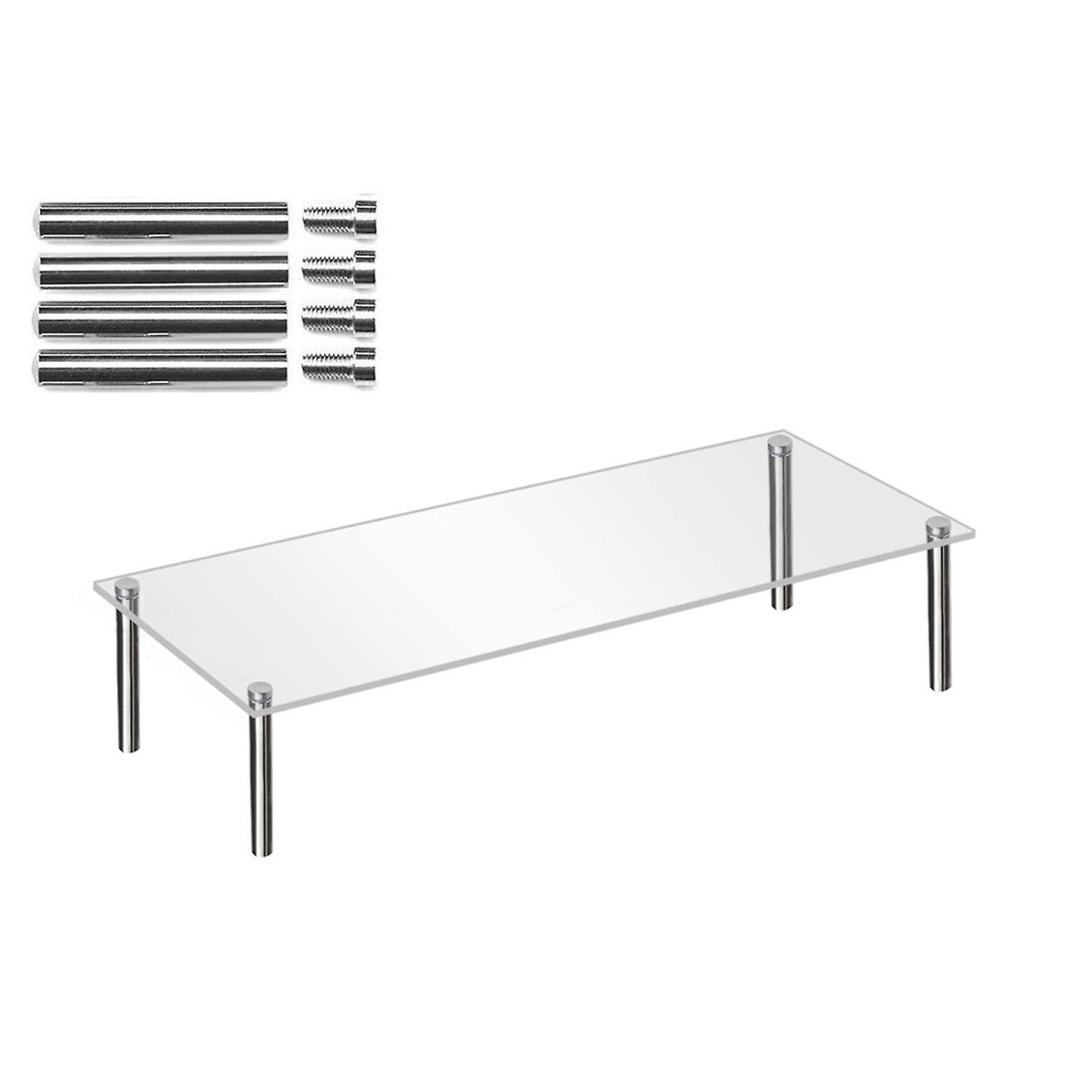 1 Set Birthday Cake Stand Rectangular Acrylic Cake Cupcake Display Stand Holder Party Supplies